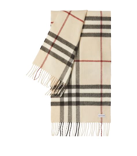 burberry check scarf cashmere|burberry cashmere check scarf beige.